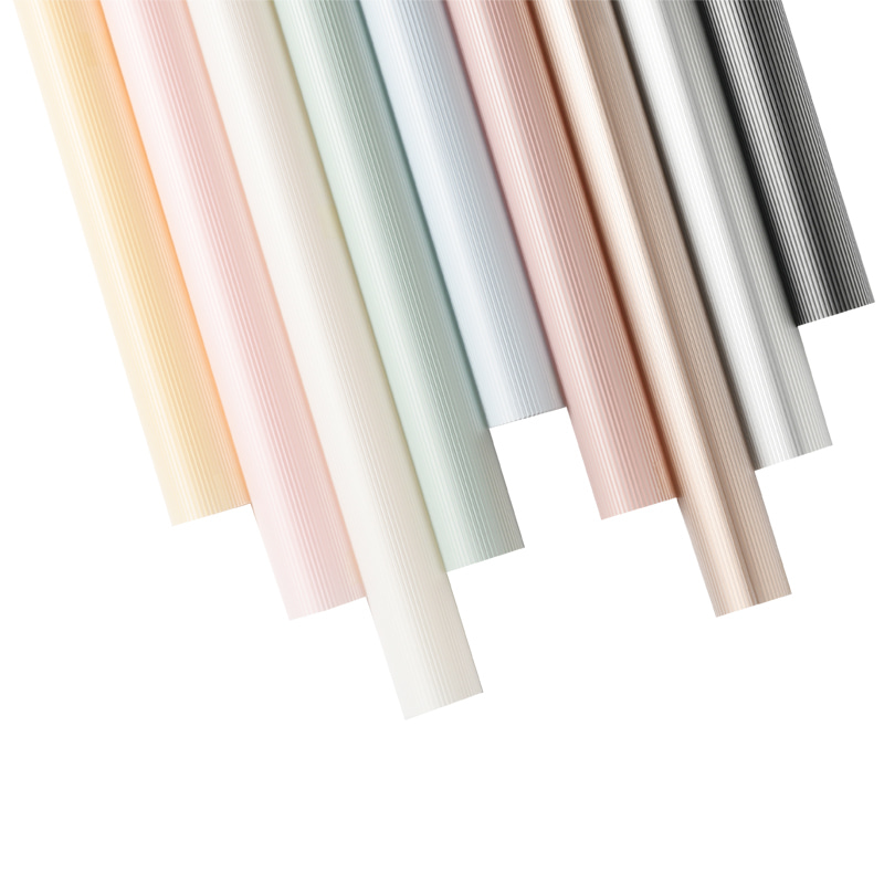 MYHC-04 Haze Line, culoare solidă, model vertical, folie de ambalare cu flori
