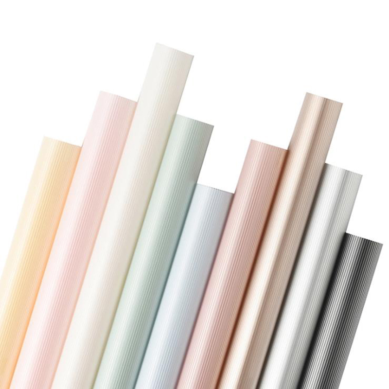 MYHC-04 Haze Line, culoare solidă, model vertical, folie de ambalare cu flori
