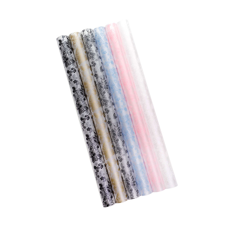 MYHC-07 Linii rafinate de fluturi, folie transparentă pentru ambalare cu flori