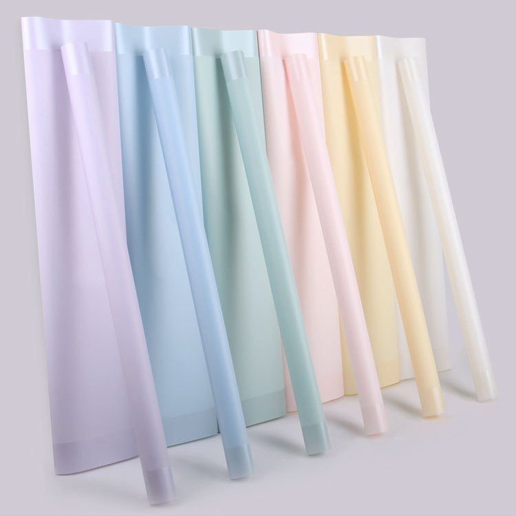 MYHC-09 Fusta umflată 57×57cm (±2cm) Folie de ambalare cu flori de culoare solidă