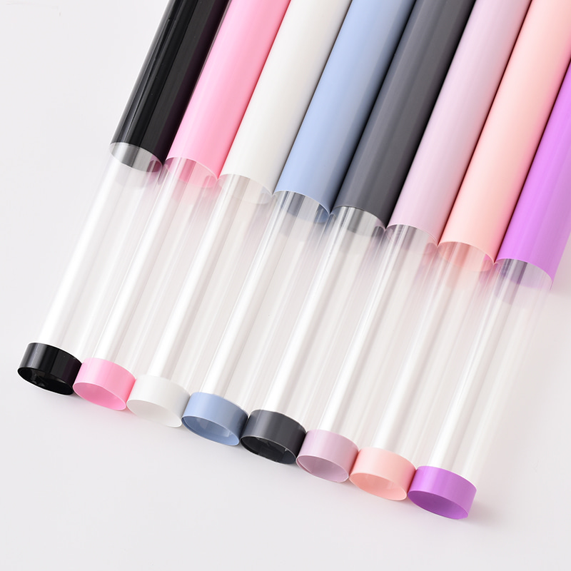MYHC-16 Hârtie de împachetat cu flori din plastic OPP chenar transparent