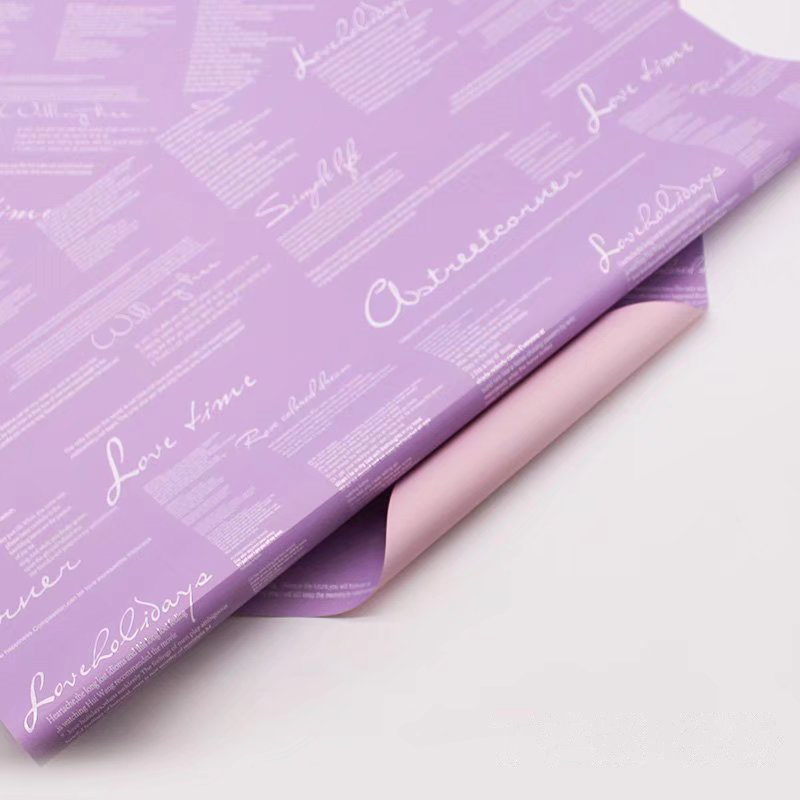 MYHC-20 Hârtie de decorare în limba engleză Ouya Hârtie Pearl Film Hârtie de ambalaj flori