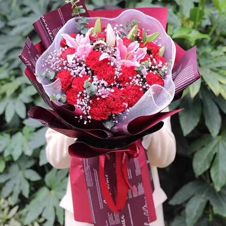 MYHC-20 Hârtie de decorare în limba engleză Ouya Hârtie Pearl Film Hârtie de ambalaj flori