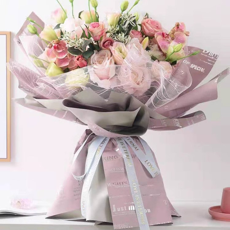 MYHC-20 Hârtie de decorare în limba engleză Ouya Hârtie Pearl Film Hârtie de ambalaj flori