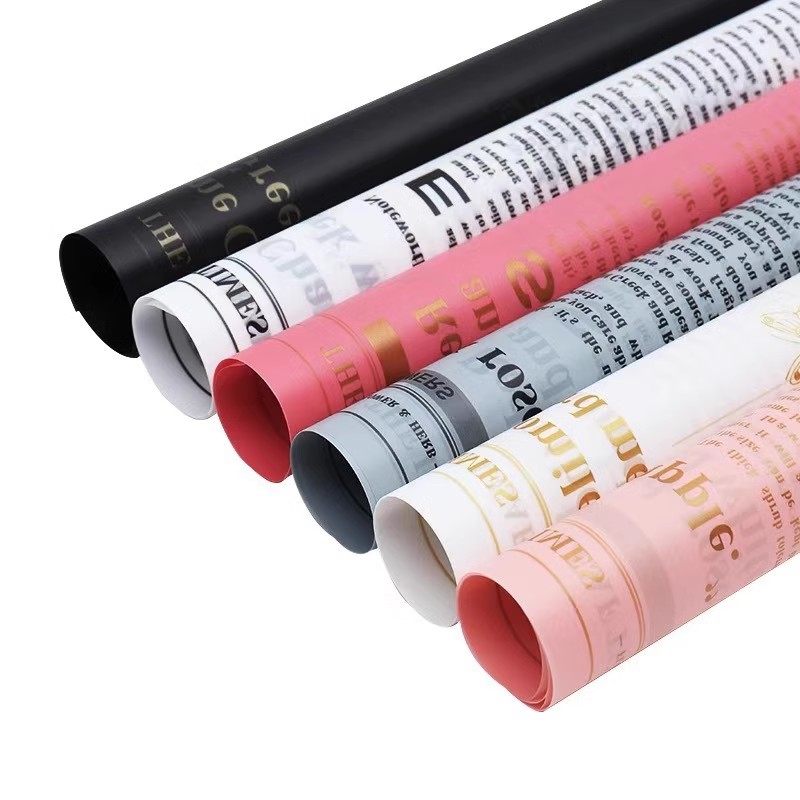 MYHC-52 Herb Golden Light Mat Film 57×57cm (±2cm) Folie de ambalare din plastic pentru flori