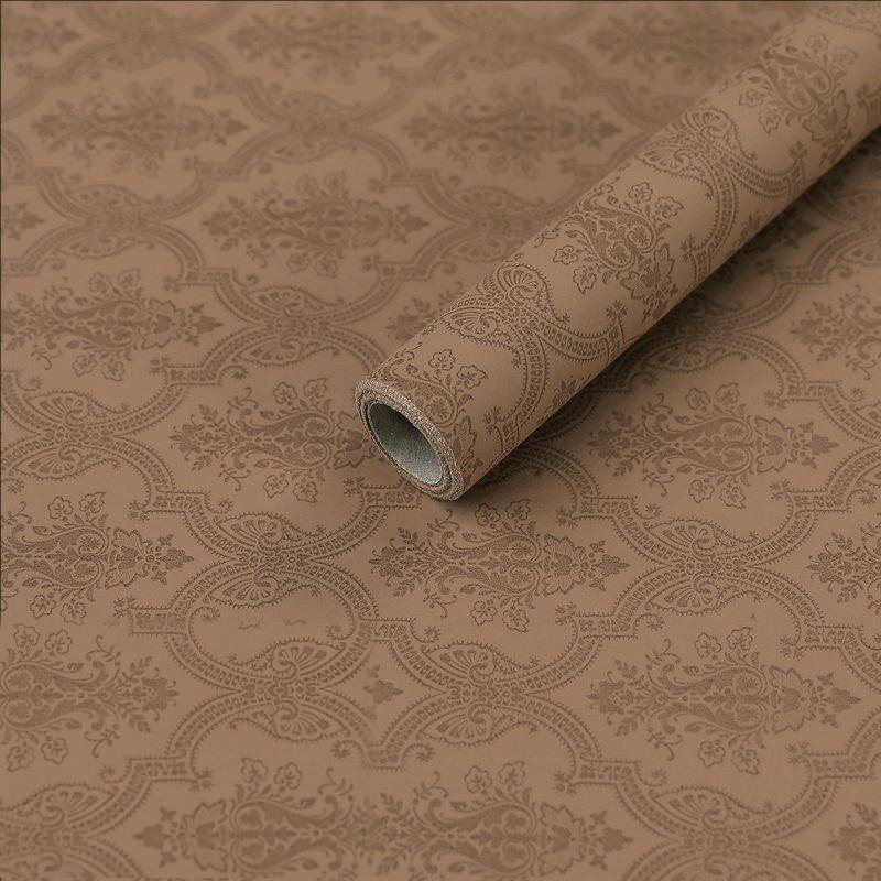 MYHC-56 Hârtie de împachetat cu flori de bumbac monocrom cu imprimare în relief