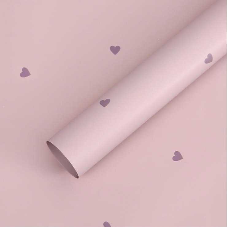 MYHC-63 Little Love Decoration Film Pearlescent Film de ambalare cu flori de bumbac Bopp