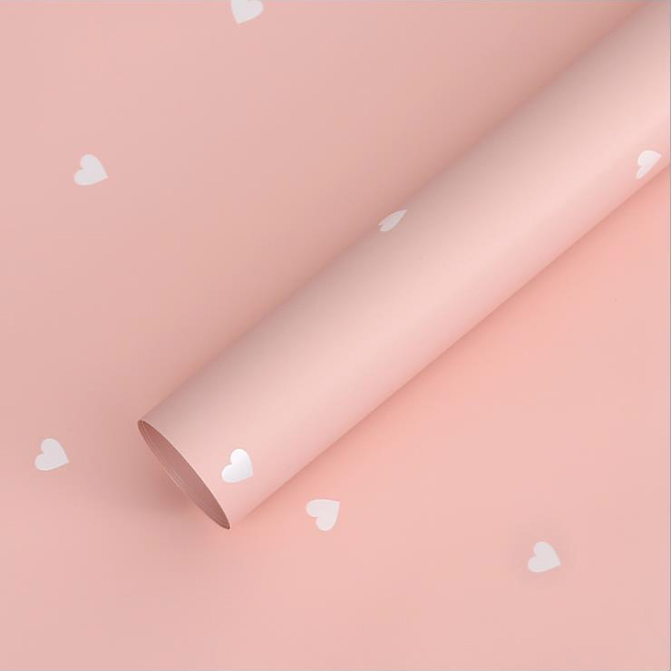 MYHC-63 Little Love Decoration Film Pearlescent Film de ambalare cu flori de bumbac Bopp