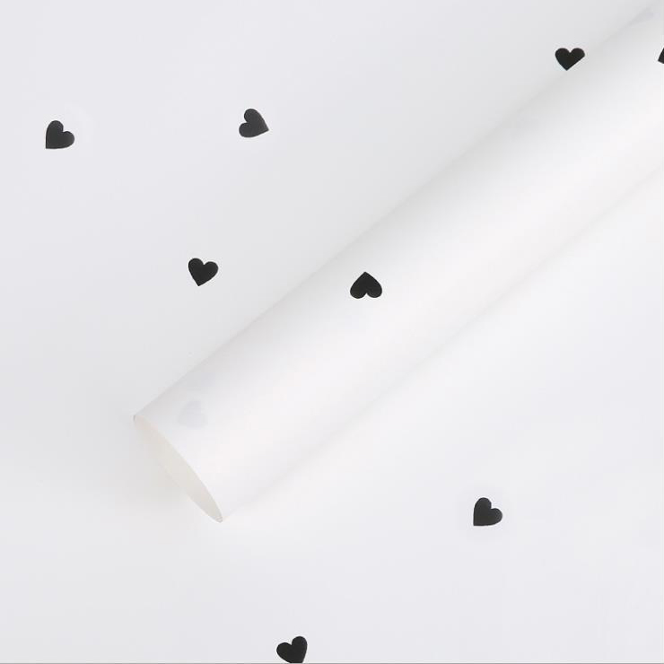 MYHC-63 Little Love Decoration Film Pearlescent Film de ambalare cu flori de bumbac Bopp