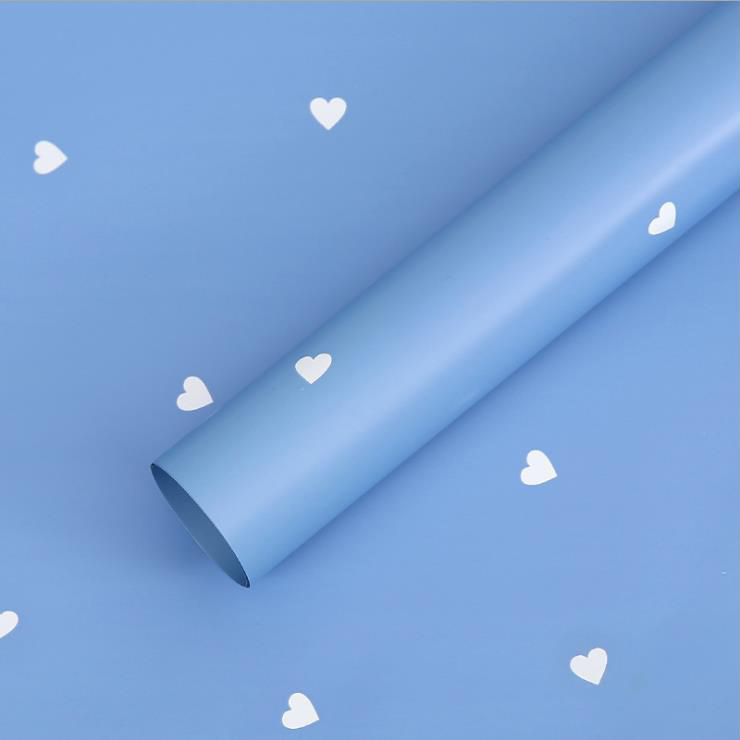 MYHC-63 Little Love Decoration Film Pearlescent Film de ambalare cu flori de bumbac Bopp