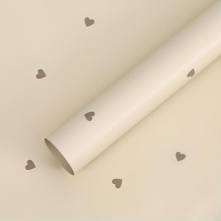 MYHC-63 Little Love Decoration Film Pearlescent Film de ambalare cu flori de bumbac Bopp