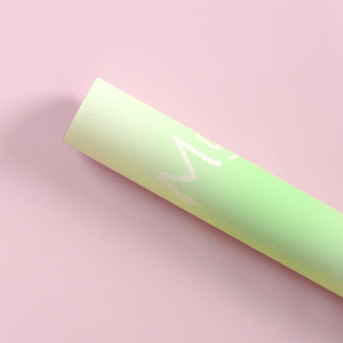 MYHC-66 Macaron Gradient Color Hârtie de împachetat cu flori rezistente la apă