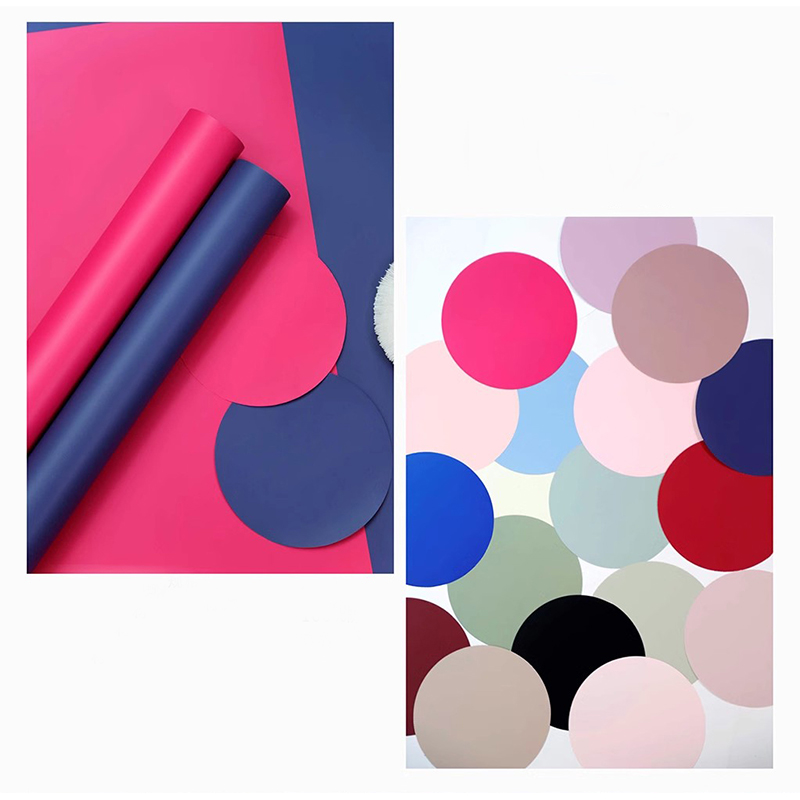 MYHC-68 Pearl Film 8 Mătase 45×50cm (±2cm) Hârtie de împachetat cu flori de culoare solidă