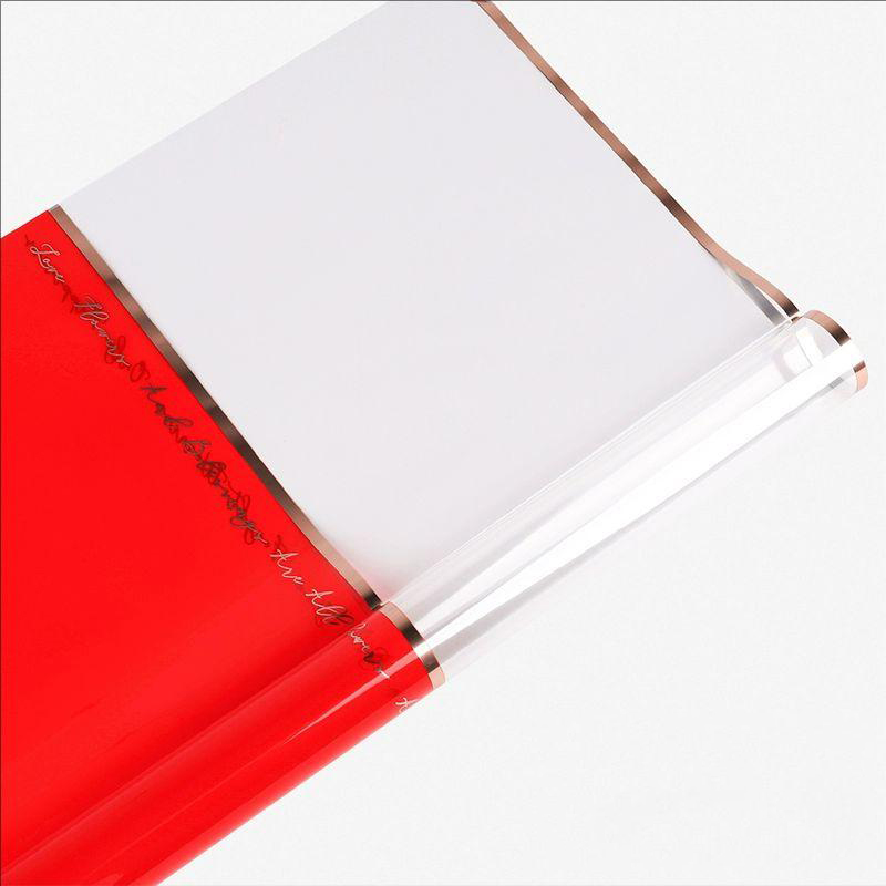 MYHC-70 Hârtie de ambalare Opp pentru flori din plastic Gold Line