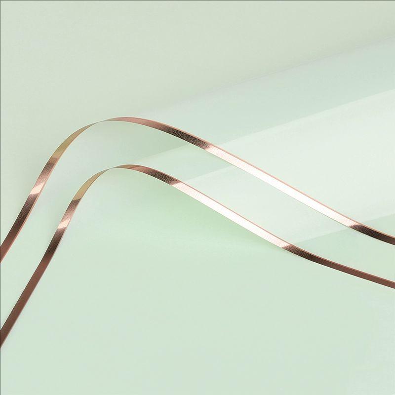 MYHC-72 Film transparent pentru ambalaj flori, culoare solidă, margine aurie