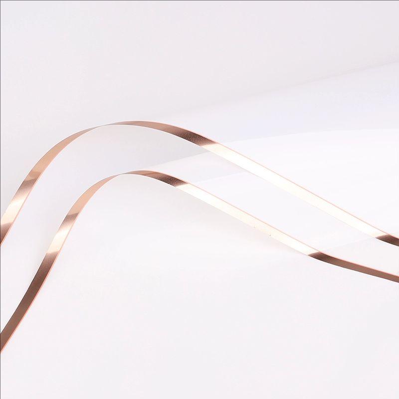 MYHC-72 Film transparent pentru ambalaj flori, culoare solidă, margine aurie