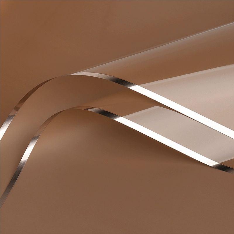 MYHC-72 Film transparent pentru ambalaj flori, culoare solidă, margine aurie