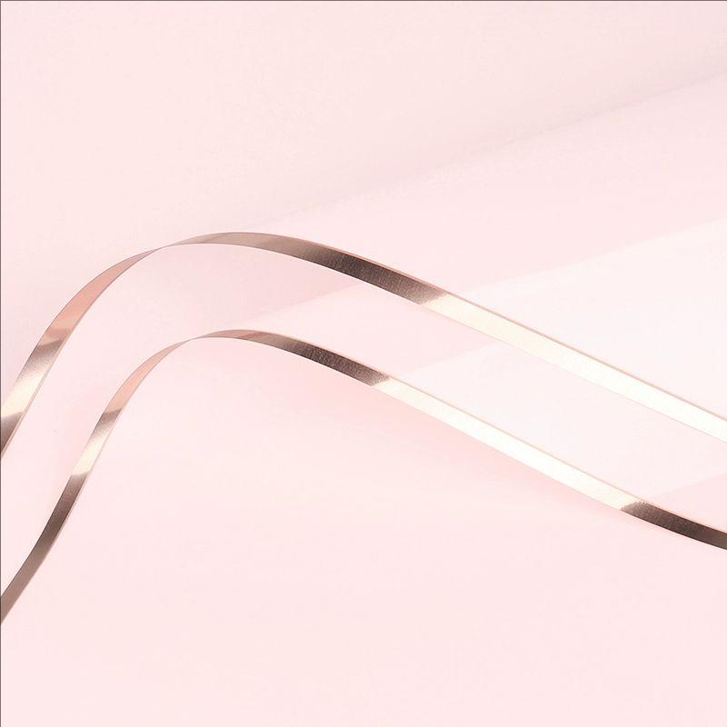 MYHC-72 Film transparent pentru ambalaj flori, culoare solidă, margine aurie