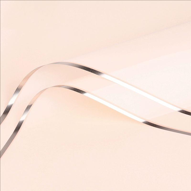 MYHC-72 Film transparent pentru ambalaj flori, culoare solidă, margine aurie
