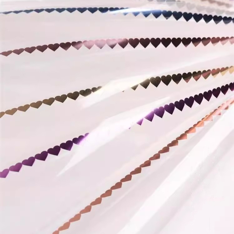 MYHC-73 Lace Glitter Film Opp Film transparent pentru ambalare cu flori