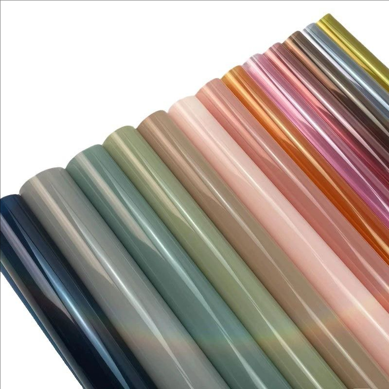 MYHC-74 Jelly Film OPP4.7 Hârtie de împachetat cu flori de mătase transparentă