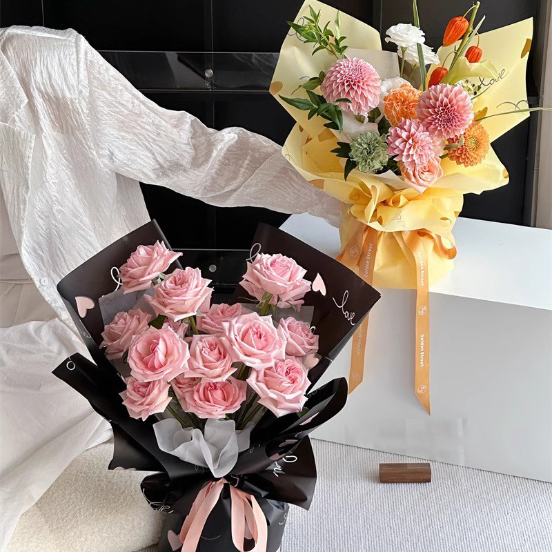MYHC-75 6 culori 57×57cm (±2cm) folie mat pentru ambalare flori