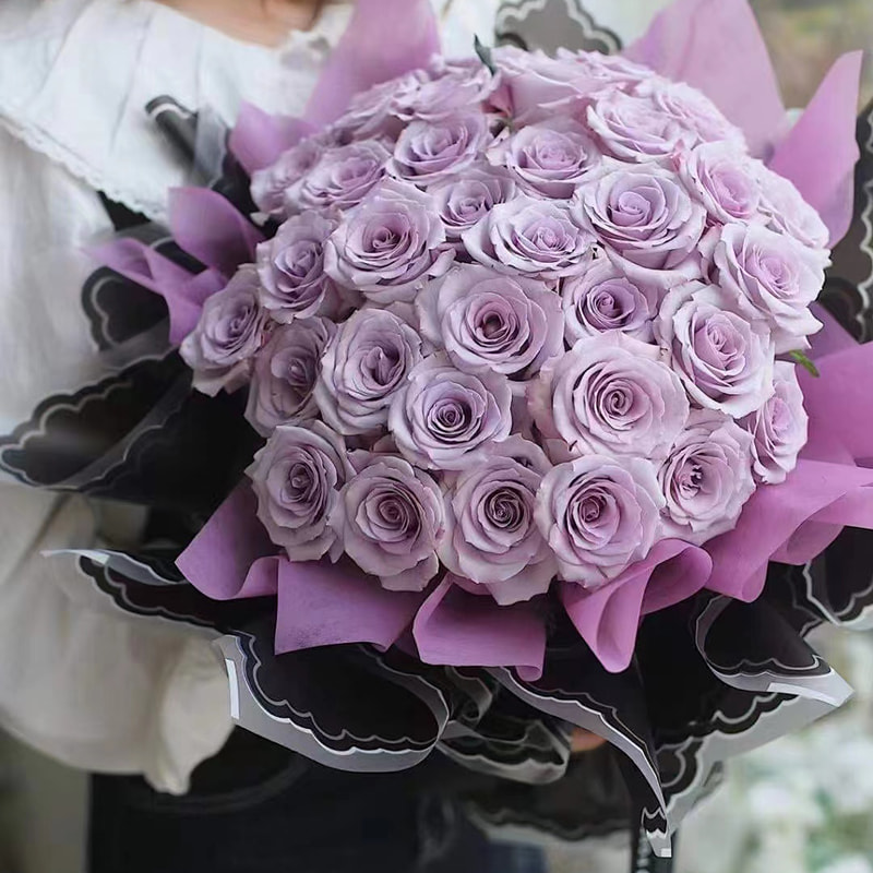 Hârtie de împachetat flori cu peliculă petal jeleu