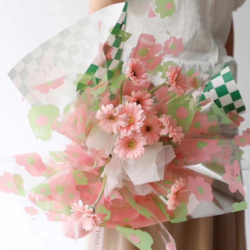 Rolă de folie florală din plastic de 58x58 cm