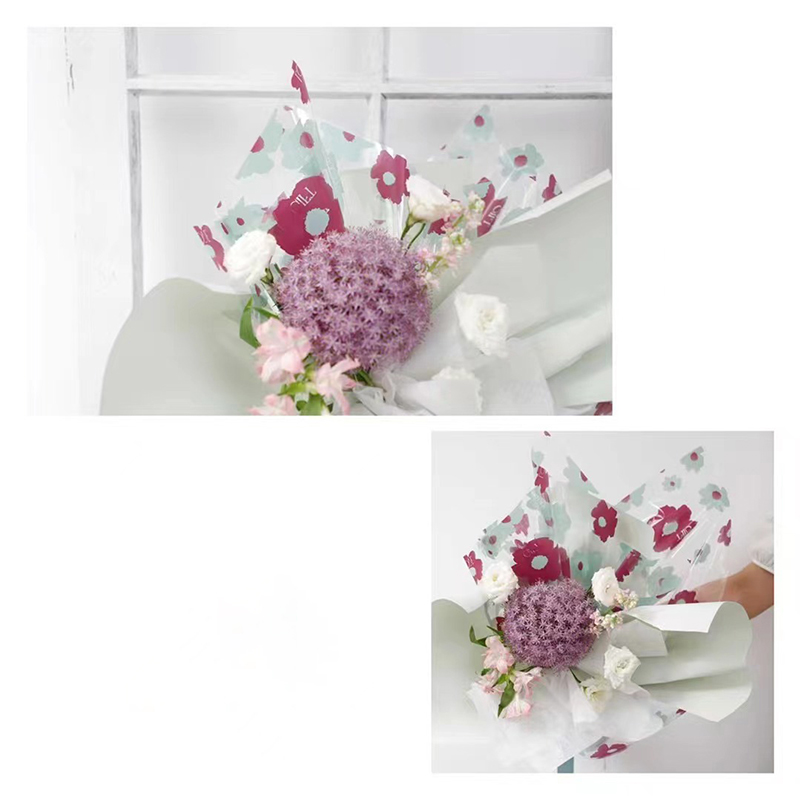 Rolă de folie florală din plastic de 58x58 cm