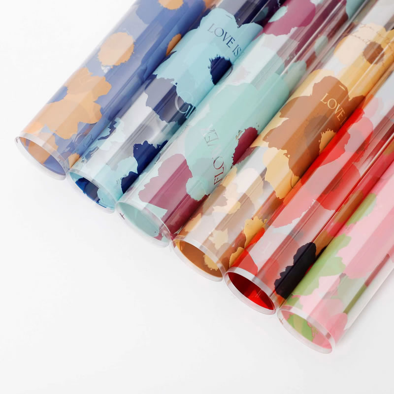 Rolă de folie florală din plastic de 58x58 cm