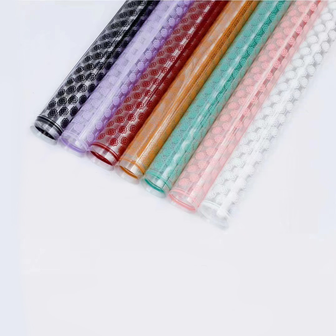 Film de folie de flori din plastic translucid