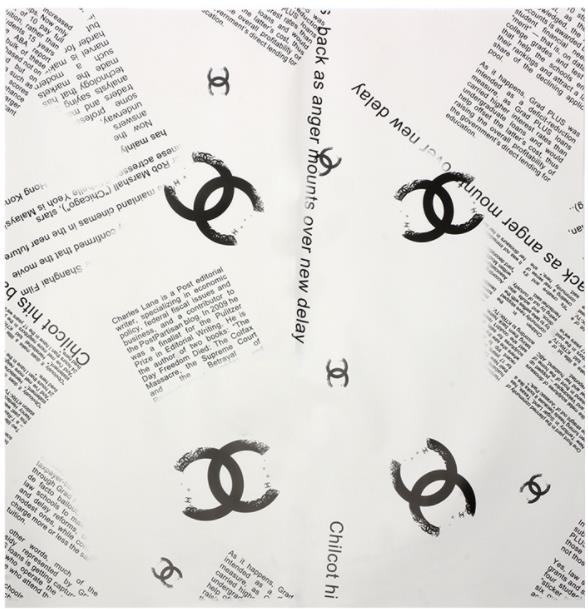 Hârtie de împachetat marca Chanel
