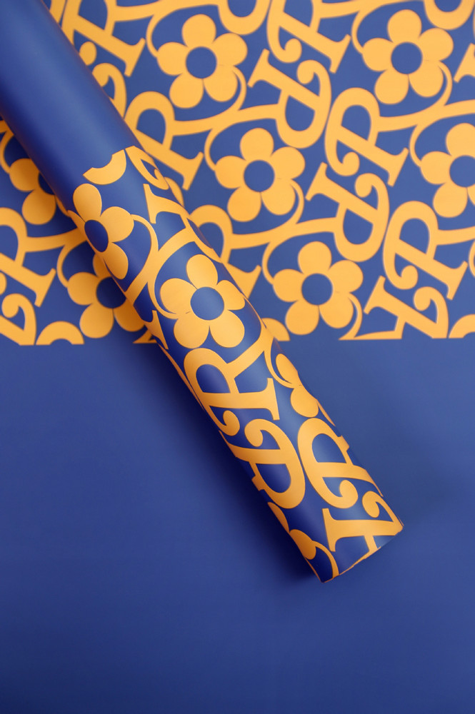 Matte film flower pattern flower wrapping paper