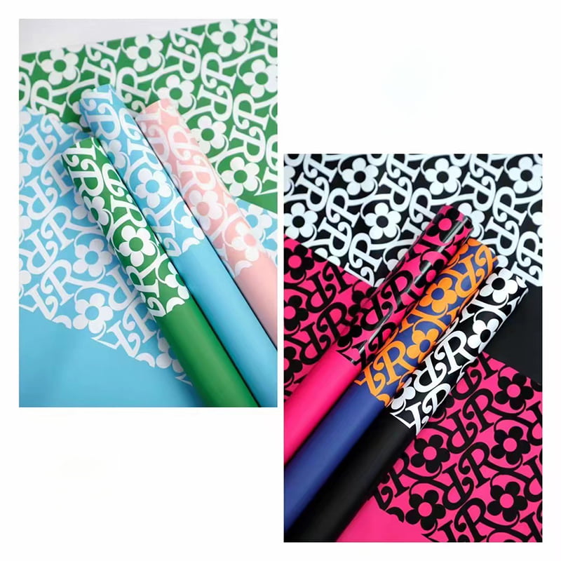 Matte film flower pattern flower wrapping paper