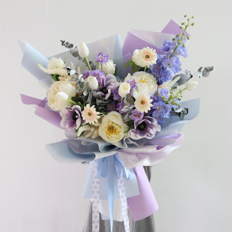 Hârtie de împachetat Buchet Colorat Bomboane Fantezie Placata cu Aur