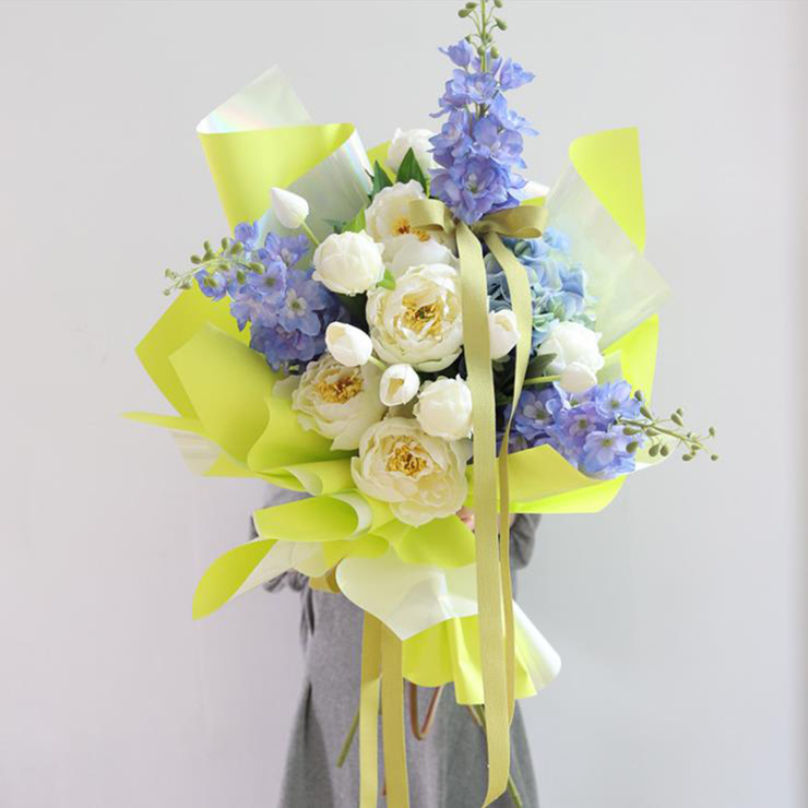 Hârtie de împachetat Buchet Colorat Bomboane Fantezie Placata cu Aur
